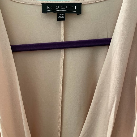 Eloquii | Draped Surplice Bodysuit - Picture 4 of 4